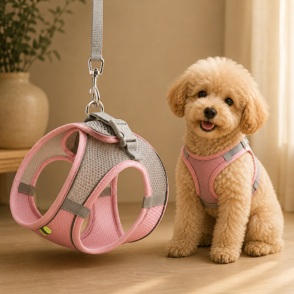 The Growing Mart Puppy Harness Set, Adjustable No-Pull Leash Combo.