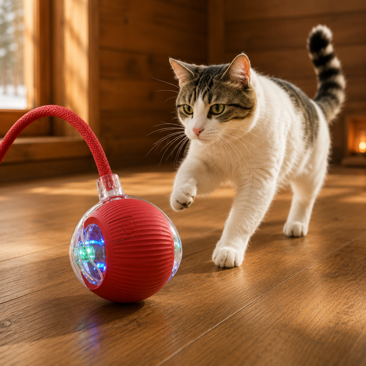 The Growing Mart Interactive Cat Toy – Automatic Rolling Smart Ball for Endless Play