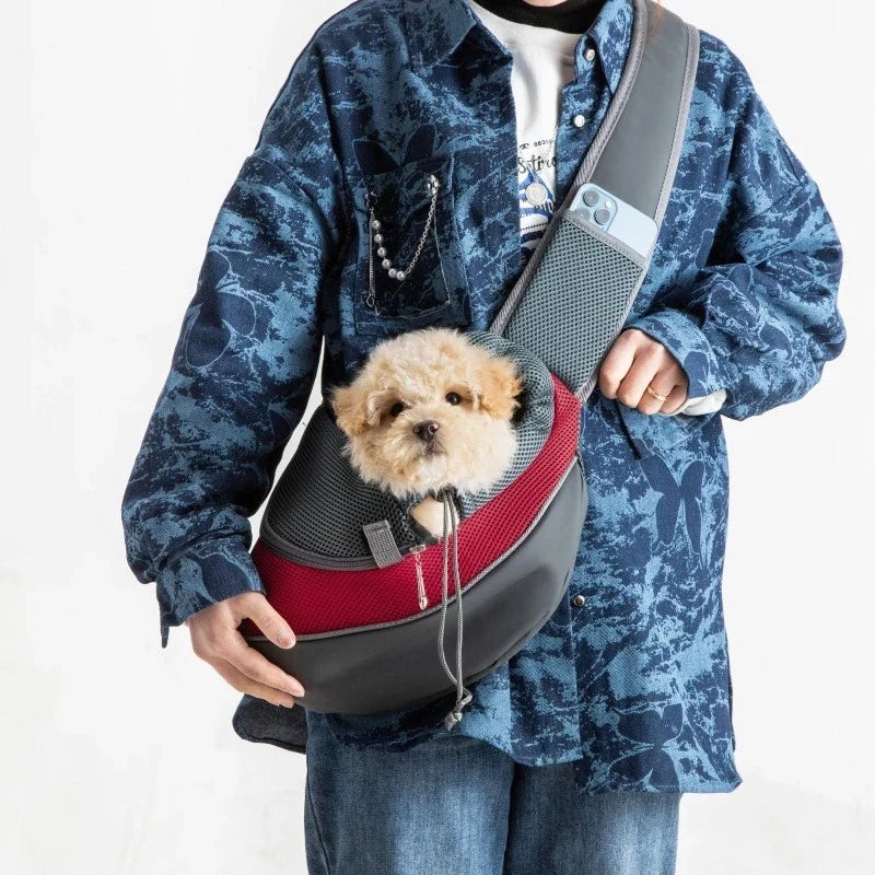 Mesh Sling Crossbody Pet Cat Dog Carrier Shoulder Bag