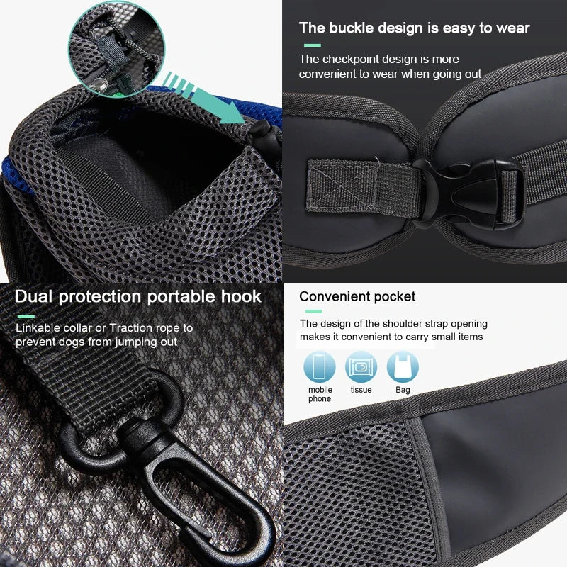 Mesh Sling Crossbody Pet Cat Dog Carrier Shoulder Bag