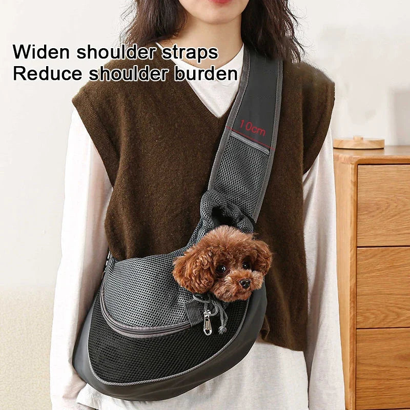 Mesh Sling Crossbody Pet Cat Dog Carrier Shoulder Bag