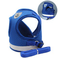 Escape-Proof Cat & Dog Harness with Leash Set – Adjustable Reflective Breathable Mesh Vest Harness for Small to Large Pets (XS-XL, 4 Colors)