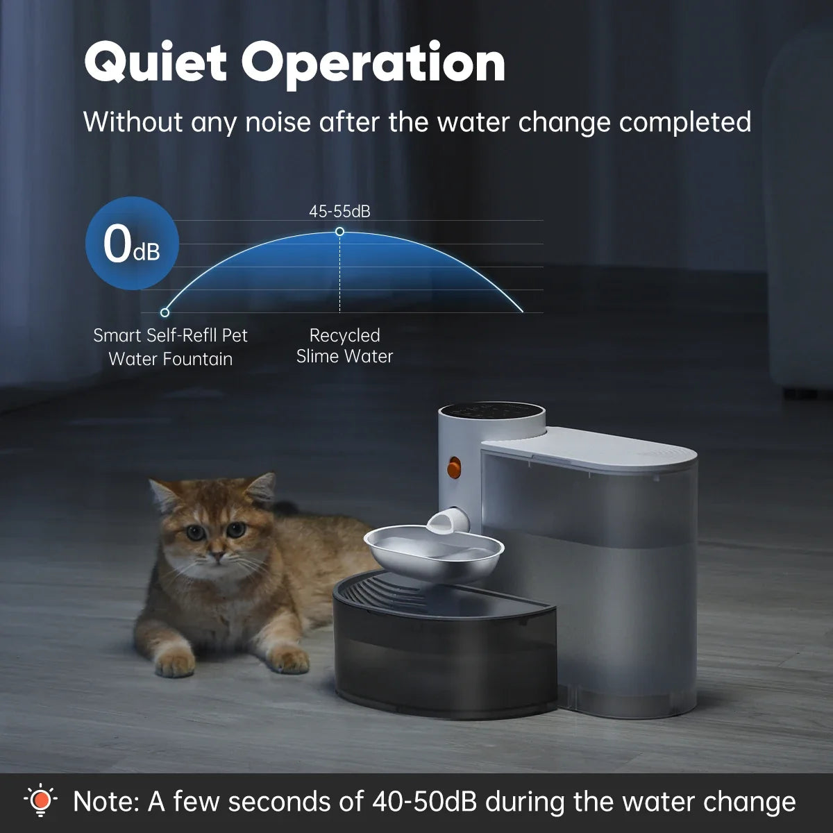 Wireless Automatic Cat Water Fountain – Stainless Steel Pet Water Dispenser with LCD Display, 3L Tank, Cordless Battery-Powered Drinking Bowl for Cats & Dogs