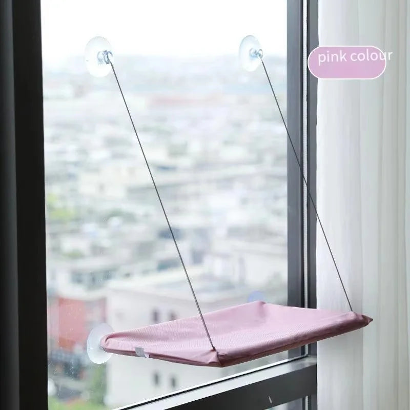 Cat Window Hammock – Foldable Suction Cup Window Perch Bed for Indoor Cats