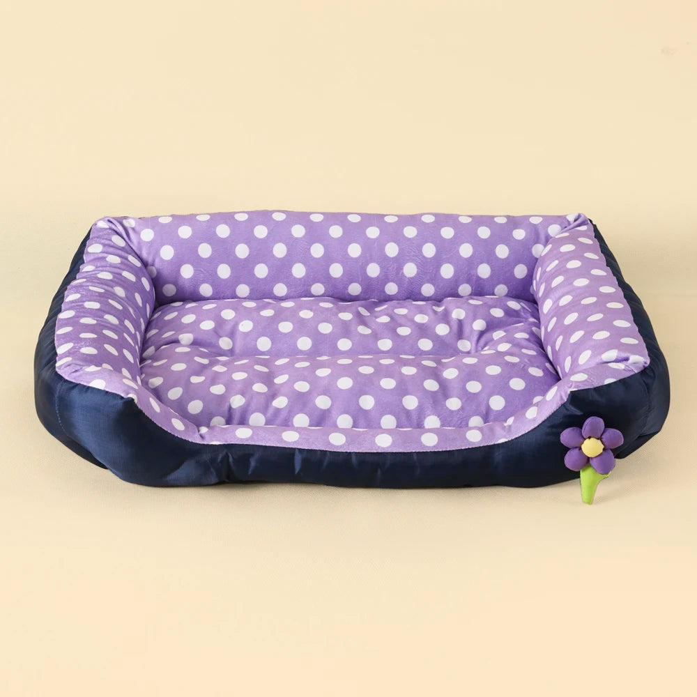 Cozy Square Dog Sofa Bed – Soft Plush Cushion for Cats & Dogs