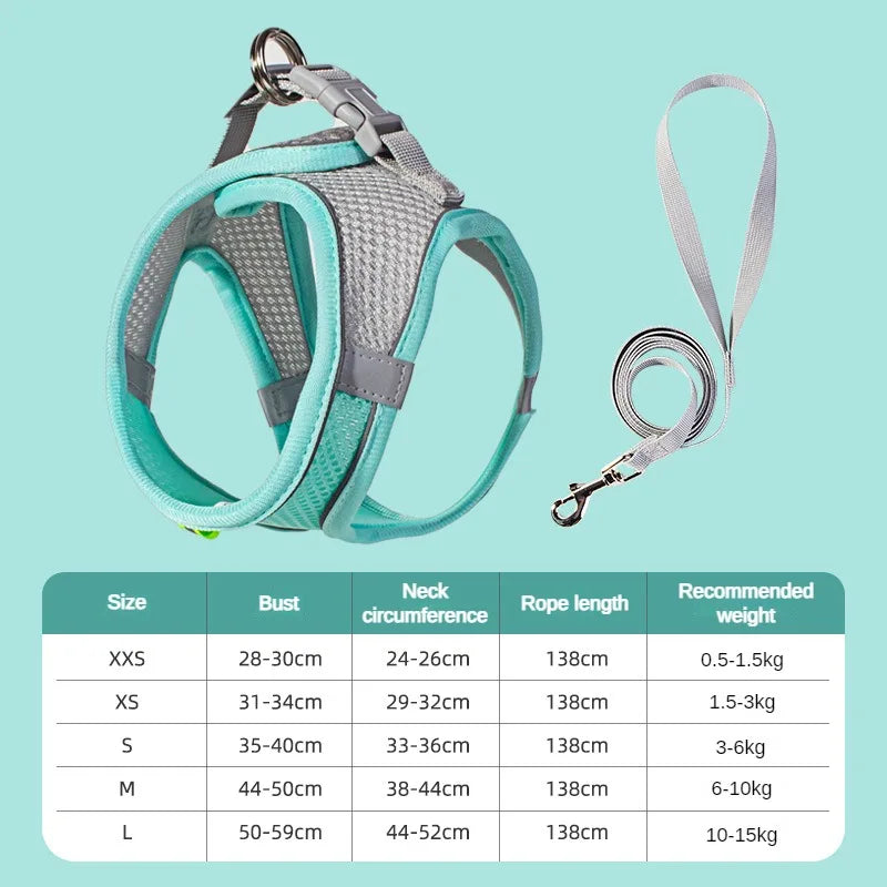 The Growing Mart Puppy Harness Set, Adjustable No-Pull Leash Combo.