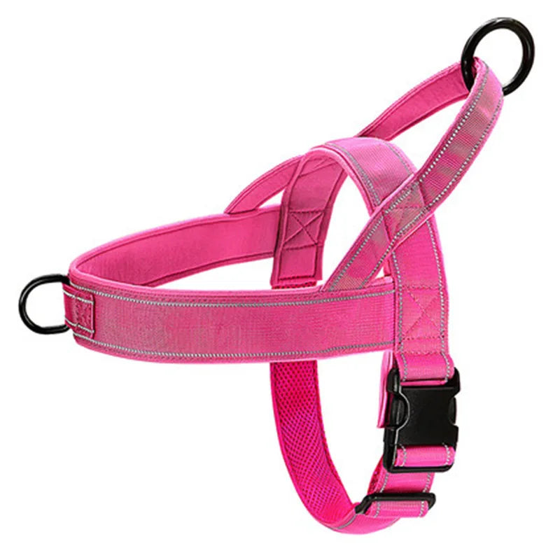 No-Pull Tactical Dog Harness – Adjustable 1000D Nylon for Large Dogs
