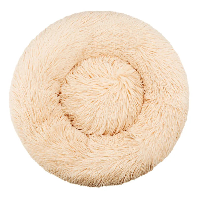 Round Pet Bed – Cozy Plush Bed for Dogs & Cats