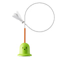 Interactive Cat Feather Wand Toy – Rotating Teaser for Kittens