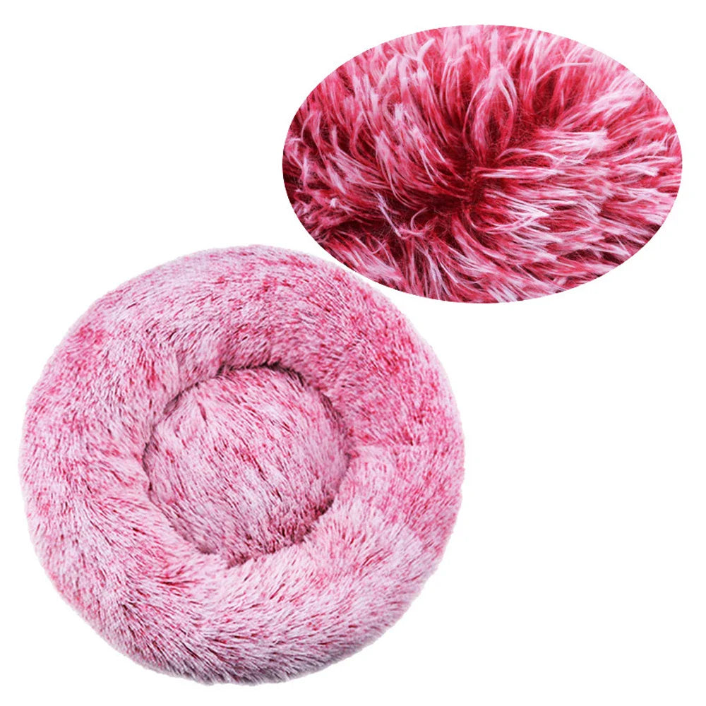 Round Pet Bed – Cozy Plush Bed for Dogs & Cats
