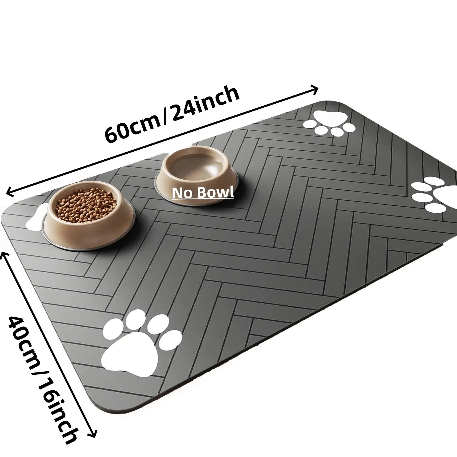 Non-Slip Waterproof Pet Feeding Mat – Absorbent Placemat for Dog & Cat Bowls