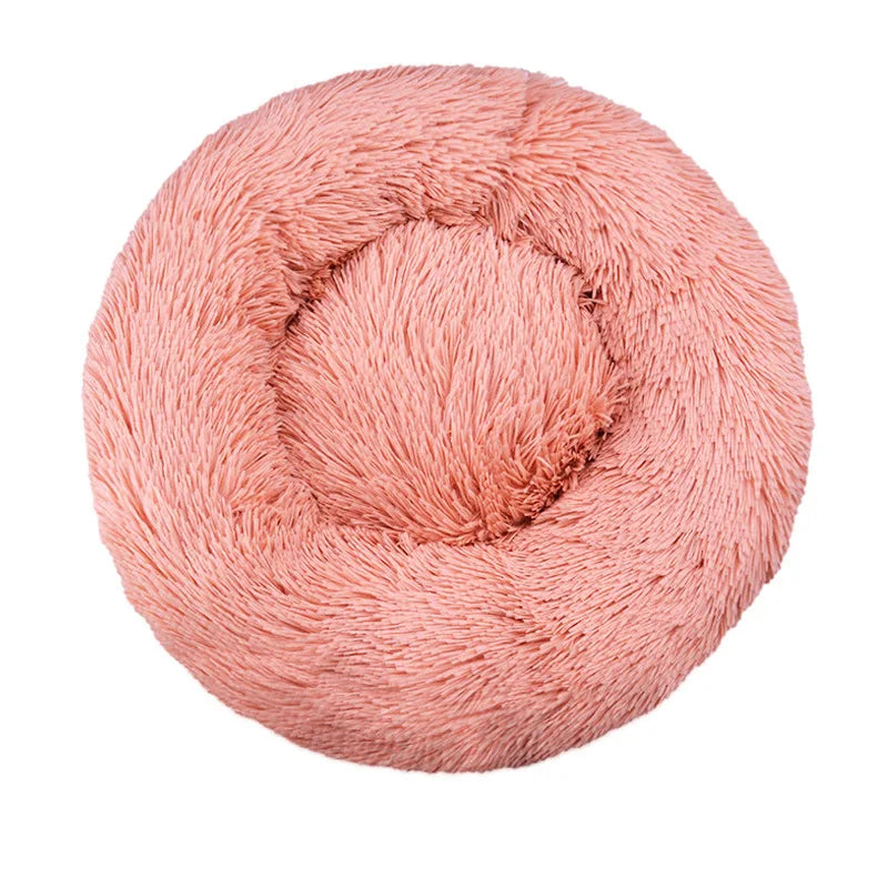 Round Pet Bed – Cozy Plush Bed for Dogs & Cats