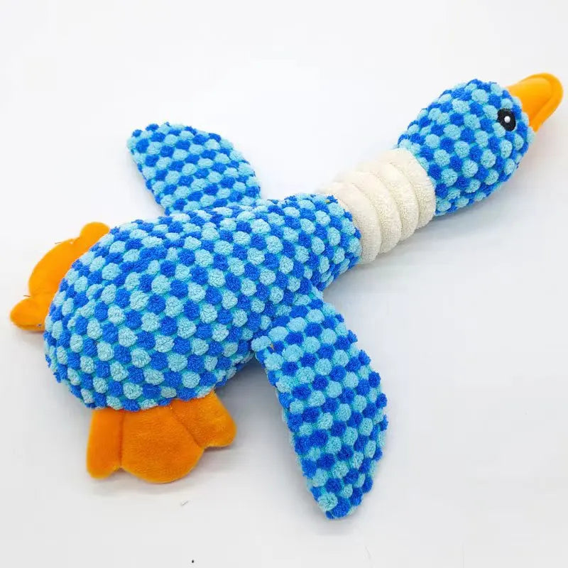 Chew & Squeak Interactive Plush Dog Toy – For Aggressive Chewers