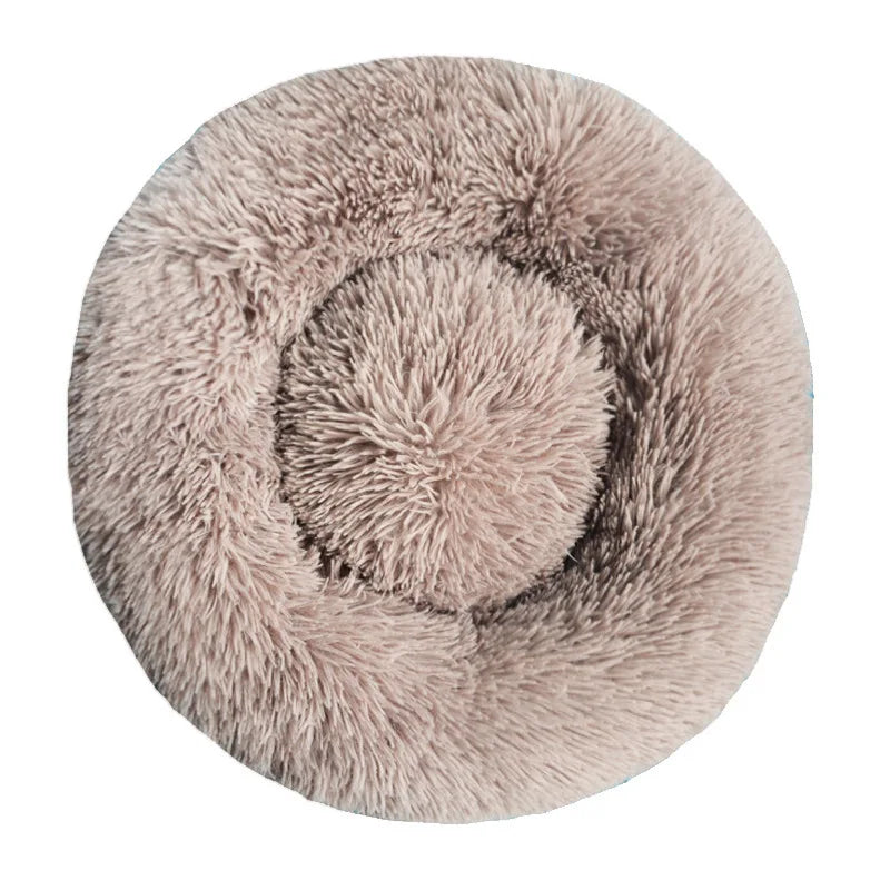 Round Pet Bed – Cozy Plush Bed for Dogs & Cats