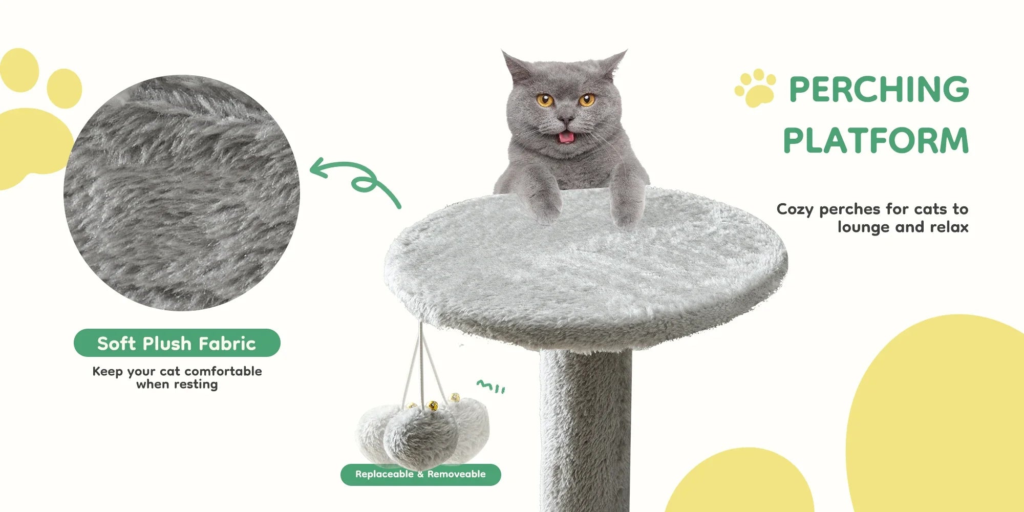 Cat Tree Tall Multi-Cat Climbing Tower
