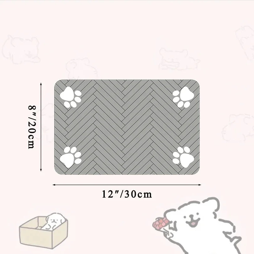 Non-Slip Waterproof Pet Feeding Mat – Absorbent Placemat for Dog & Cat Bowls