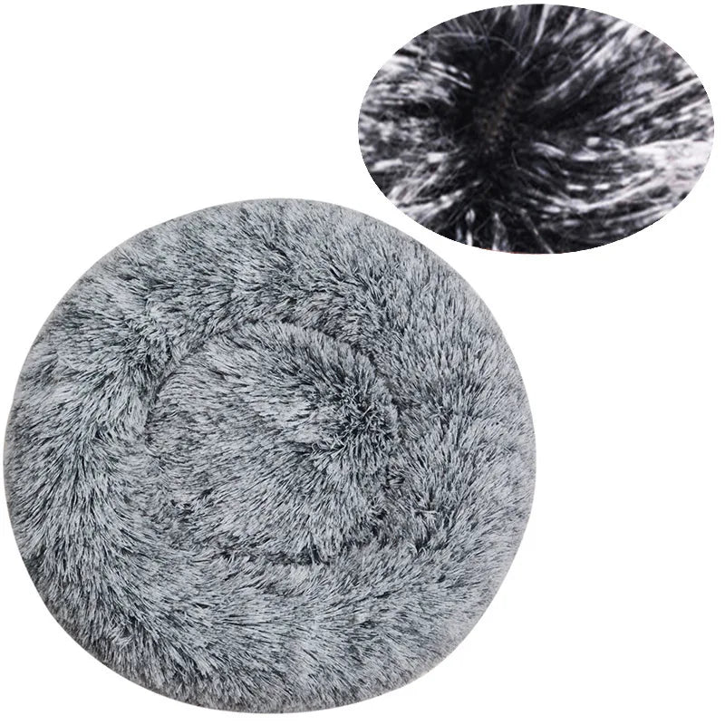 Round Pet Bed – Cozy Plush Bed for Dogs & Cats