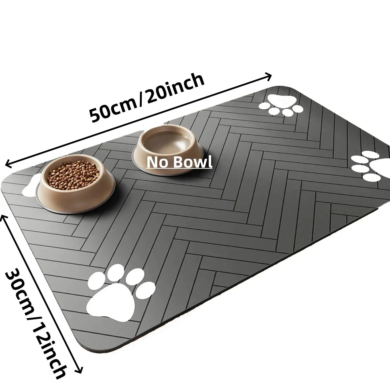 Non-Slip Waterproof Pet Feeding Mat – Absorbent Placemat for Dog & Cat Bowls