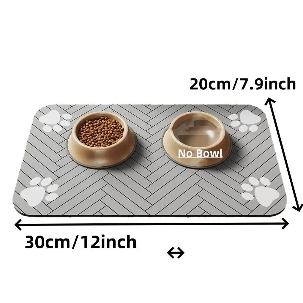 Non-Slip Waterproof Pet Feeding Mat – Absorbent Placemat for Dog & Cat Bowls