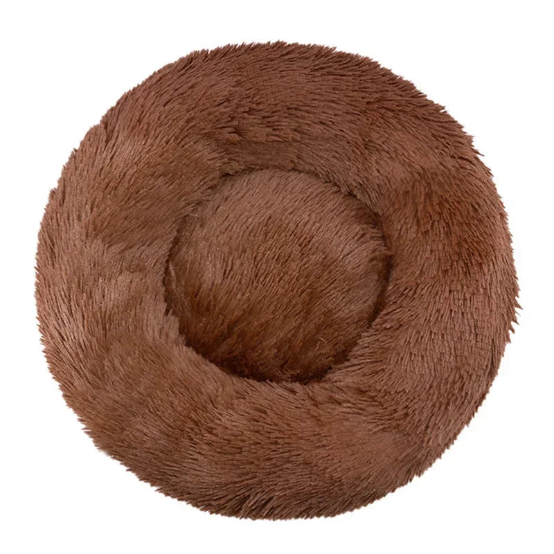 Round Pet Bed – Cozy Plush Bed for Dogs & Cats