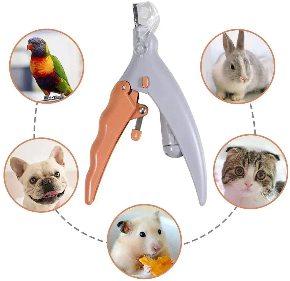 LED Light Pet Nail Clippers – Professional Stainless Steel Cat & Dog Nail Trimmer, Prevents Overcutting, Safe for Cats, Dogs & Rabbits