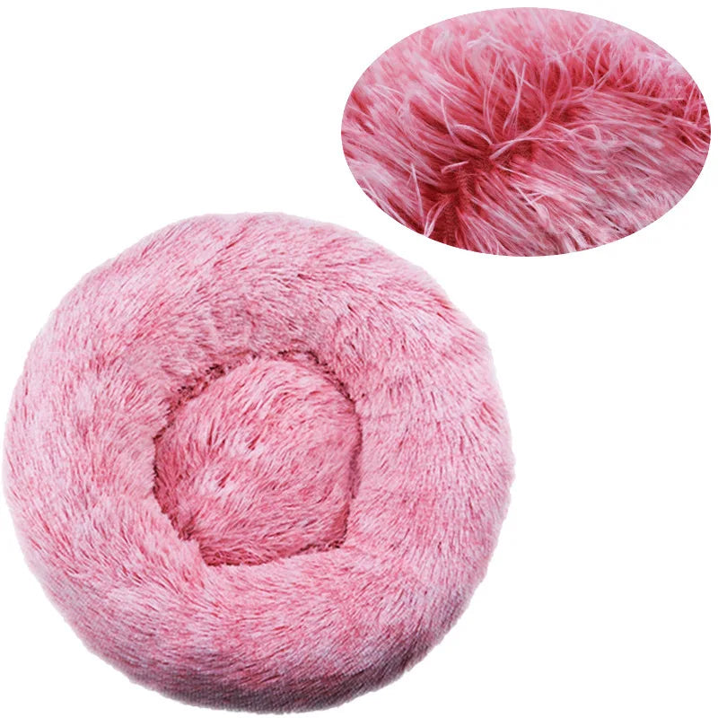 Round Pet Bed – Cozy Plush Bed for Dogs & Cats