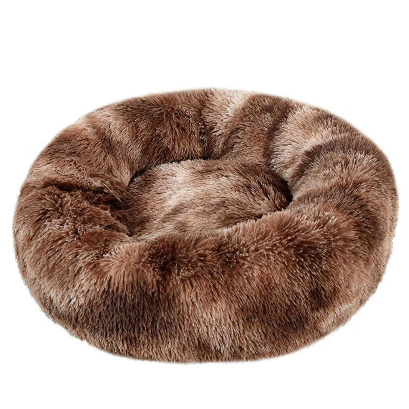 Round Pet Bed – Cozy Plush Bed for Dogs & Cats