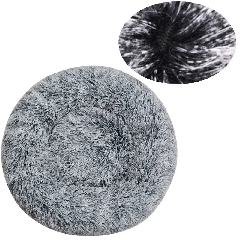 Round Pet Bed – Cozy Plush Bed for Dogs & Cats