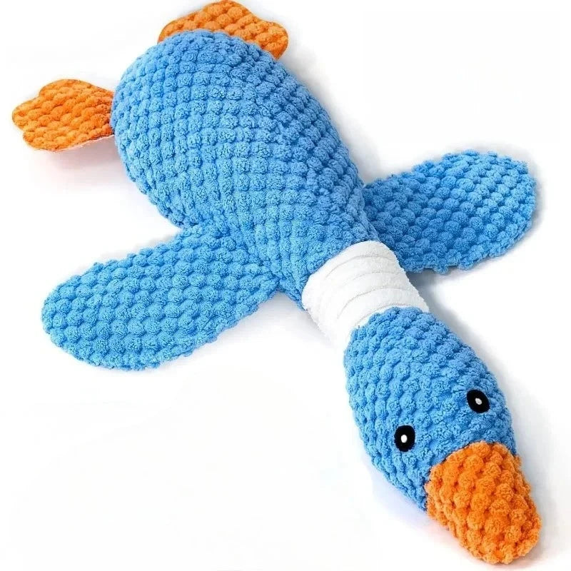 Chew & Squeak Interactive Plush Dog Toy – For Aggressive Chewers