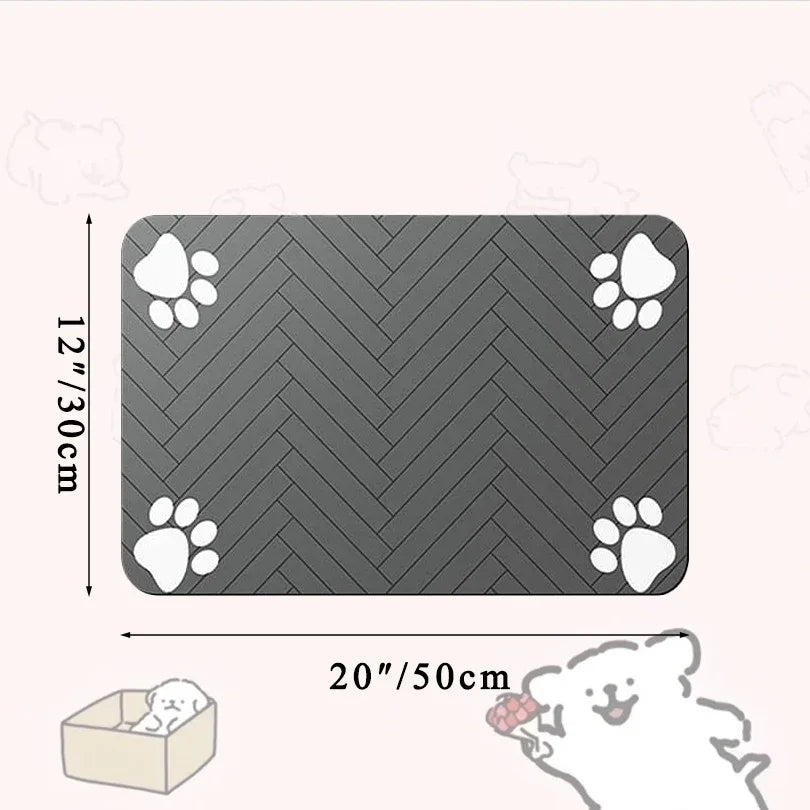 Non-Slip Waterproof Pet Feeding Mat – Absorbent Placemat for Dog & Cat Bowls