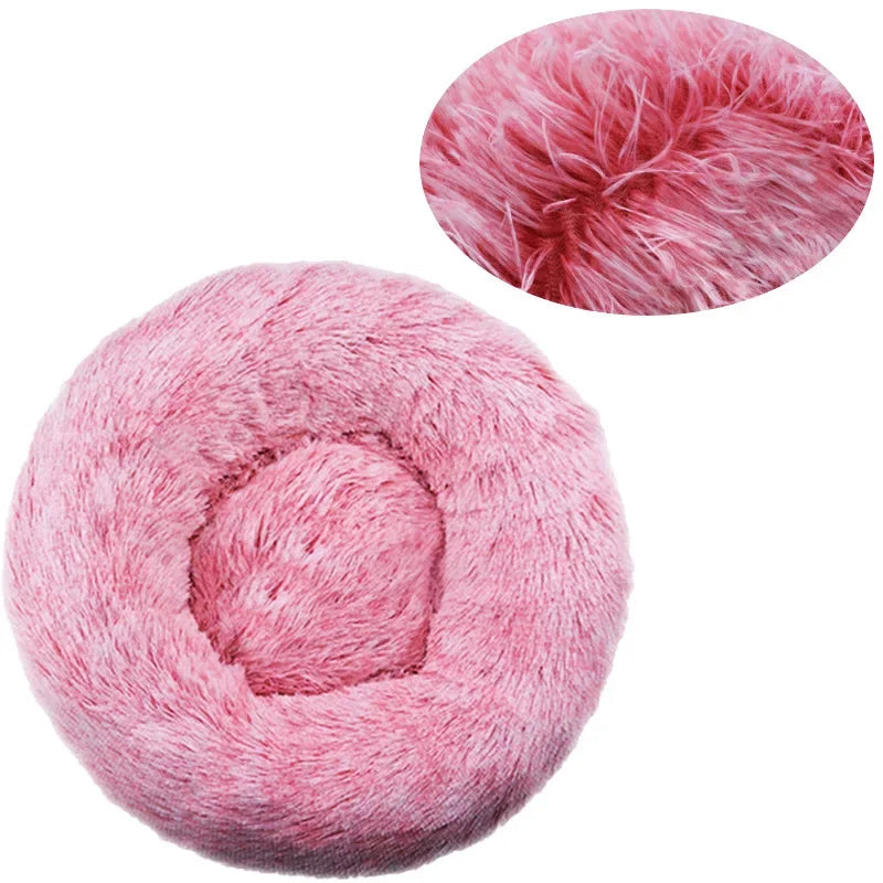 Round Pet Bed – Cozy Plush Bed for Dogs & Cats