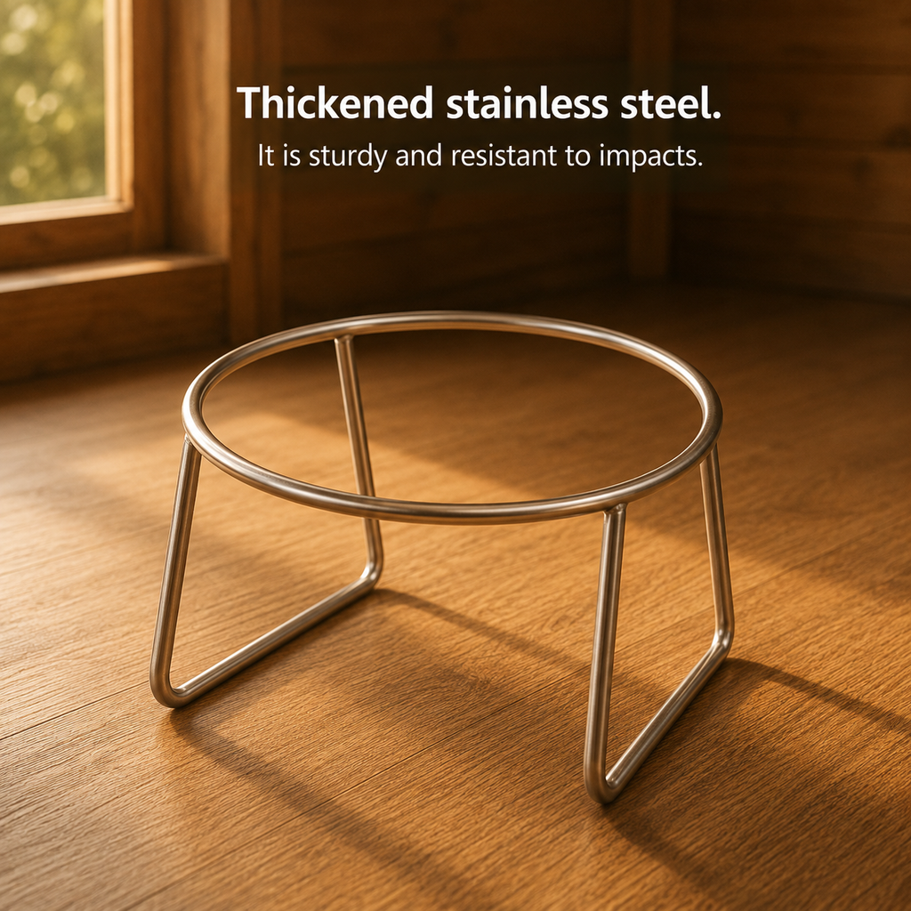 ‌304 Stainless Steel Raised Cat Bowl with 15° Elevated Design Tilted Neck Guard Healthy Feeding Shatterproof for Cats Puppies