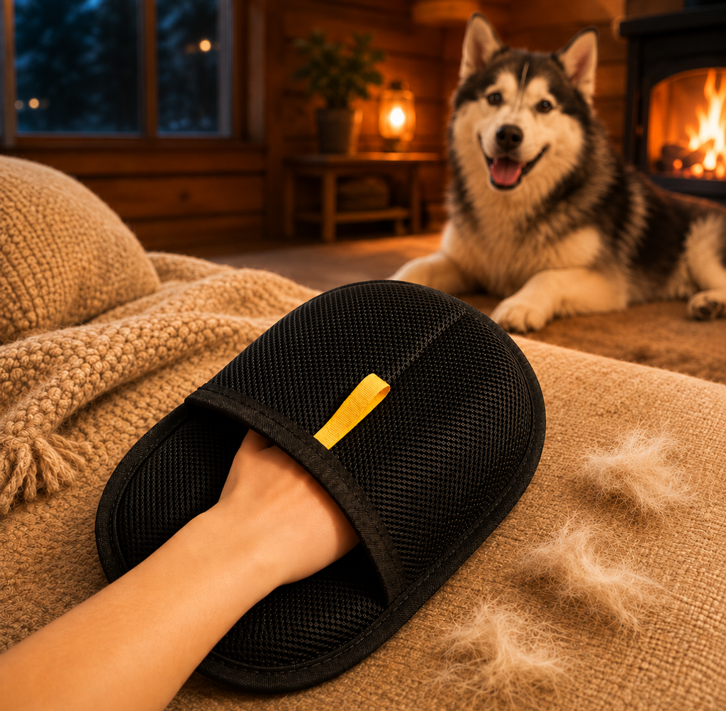 Pet Hair Removal Glove – Reusable Fur & Lint Cleaner for Cats & Dogs