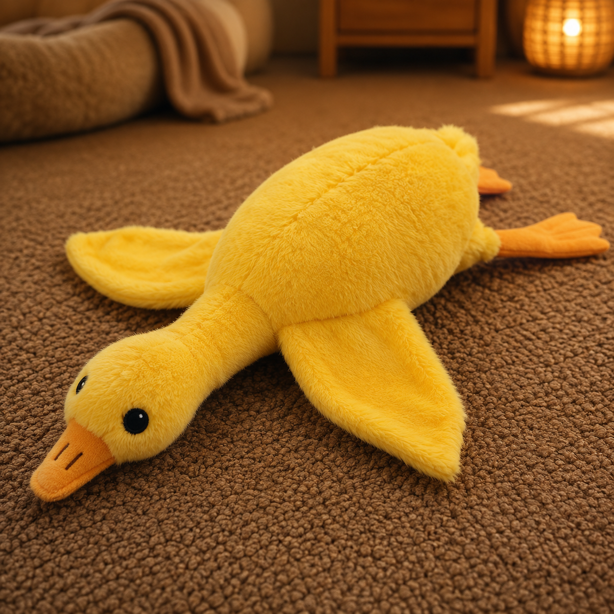 Soft Plush Duck Toy for Cats & Dogs – Anxiety-Relief Companion