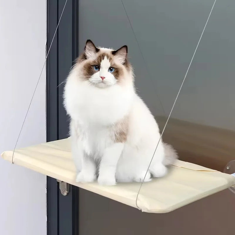 Cat Window Hammock – Foldable Suction Cup Window Perch Bed for Indoor Cats